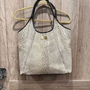 Brahmin Iona Melbourne snake embossed Women's Tote shoulder Bag
